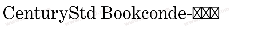 CenturyStd Bookconde字体转换